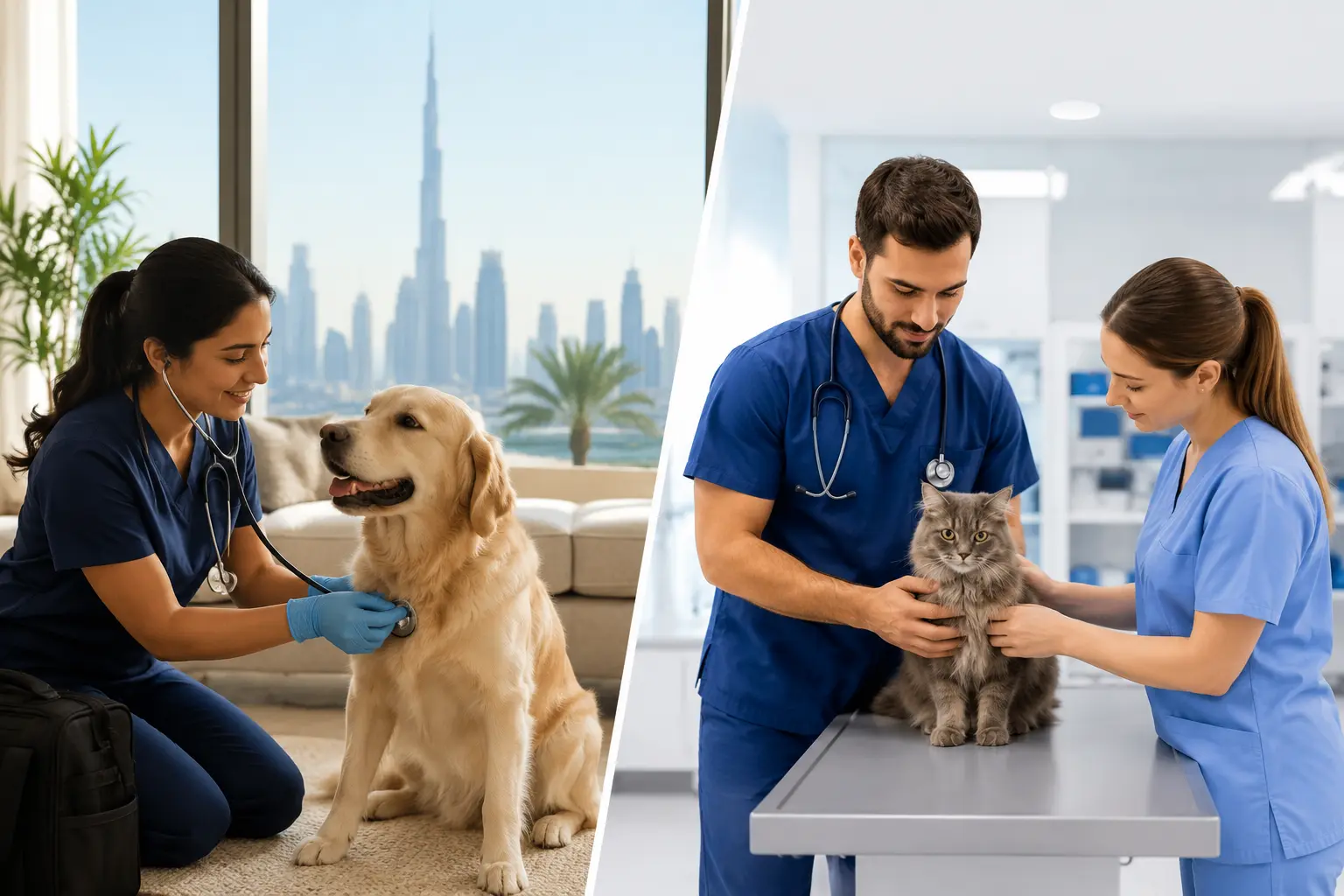 Mobile vet Dubai home pet checkup