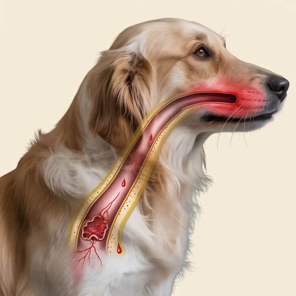 Specks of Blood in Dog Vomit