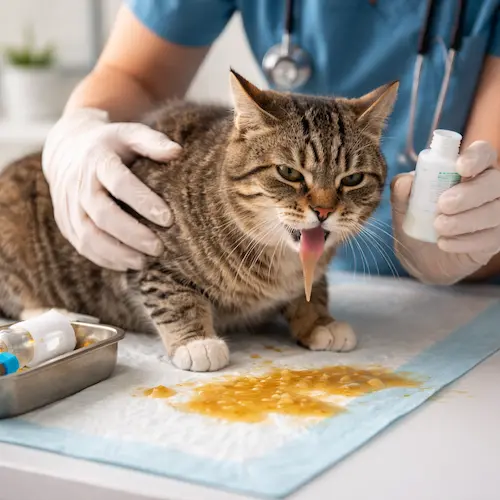 pet vomit and diarhea treatment